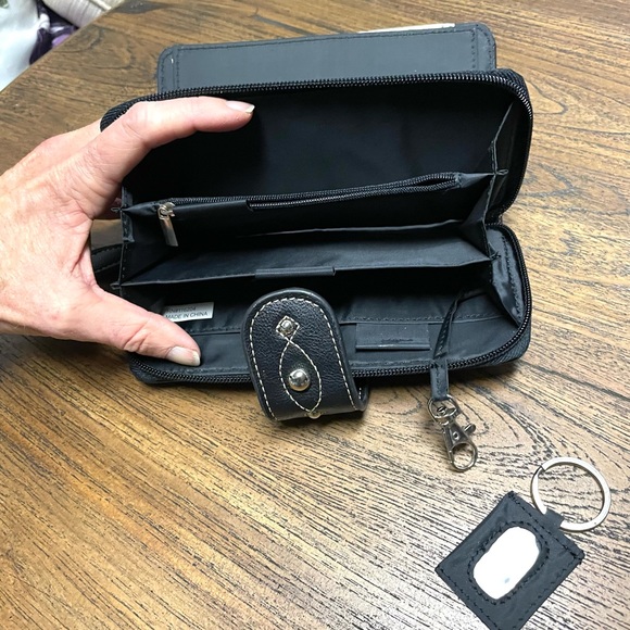 Black Faux Leather Wallet - Picture 6 of 10